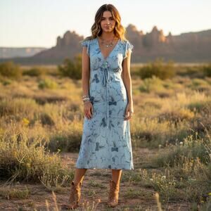Rampage Floral Maxi Dress — Size 9 — Cottagecore Spring Capsule